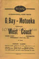 West Coast v Golden Bay-Motueka 1954 rugby  Programme